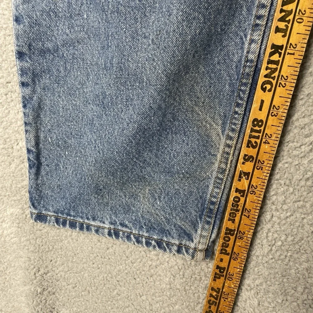 Vintage Levi's 468 Jeans Mens 42x30 Light Blue Relaxed Straight Denim Pants VTG